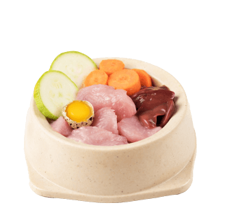 Мясо, субпродукты, овощи и источник кальция